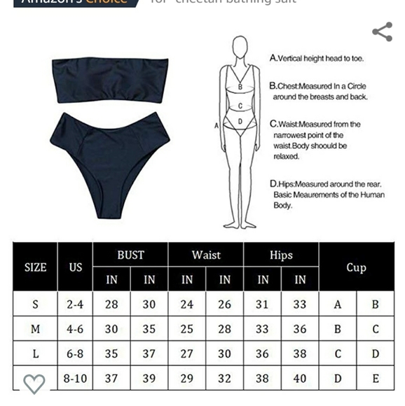 Cheetah print two piece bikini - Picture 5 of 5